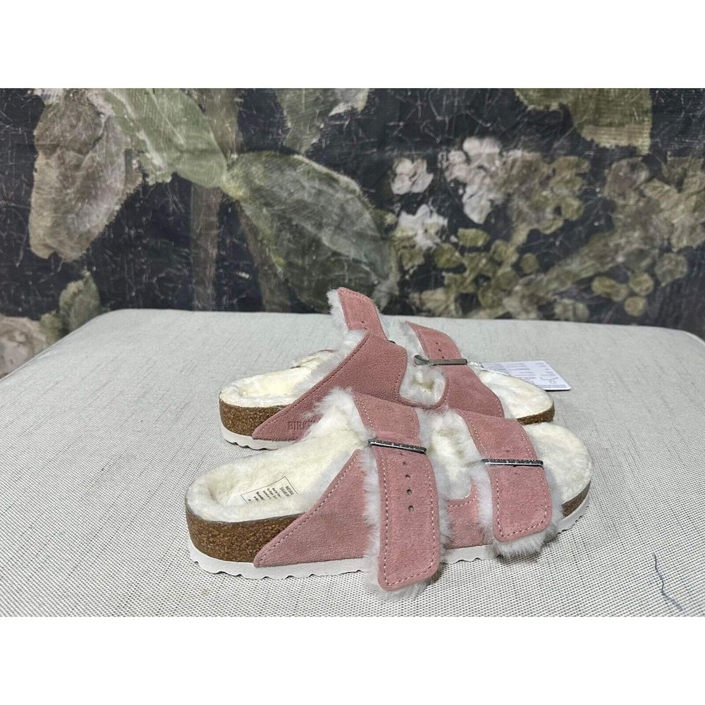 New Birkenstock Arizona Big Buckle Shearling Sandals size Eu 37 - Picture 4 of 6